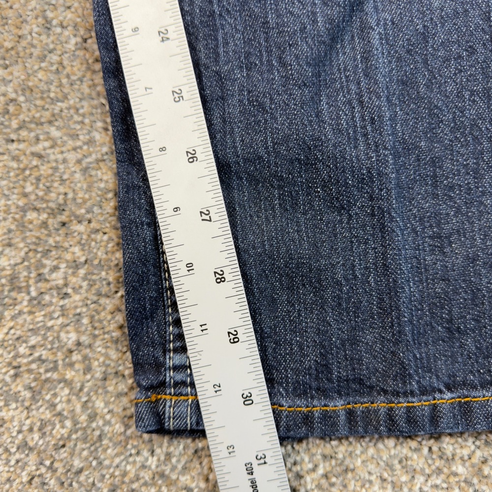 Cody James Mens Dark Wash Straight Leg Western Denim Jeans 32 Blue Stretch Ranch - Picture 6 of 12